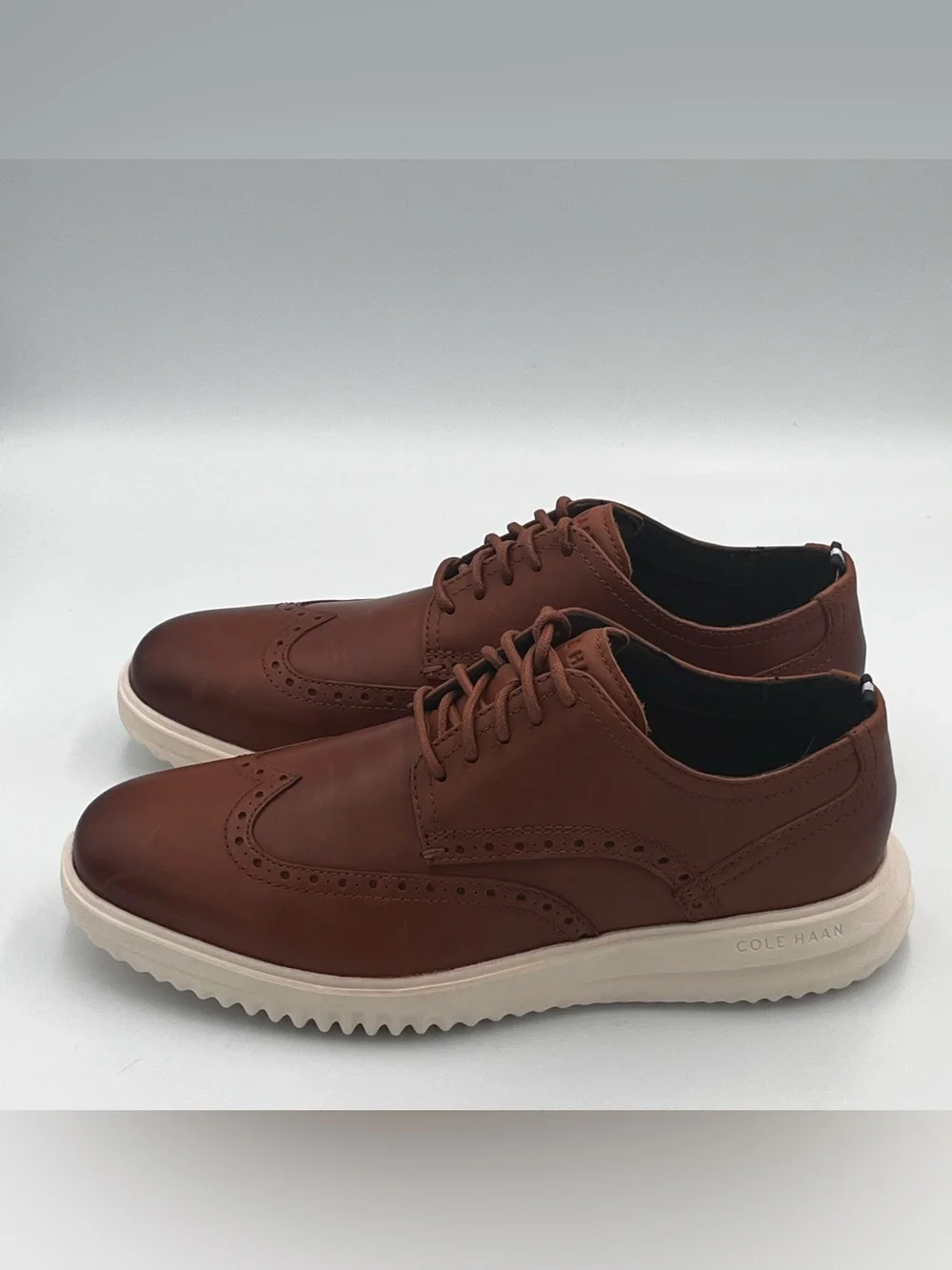 Cole Haan Grand Brown Leather Wingtip Oxford  Shoe Men’s Size 8